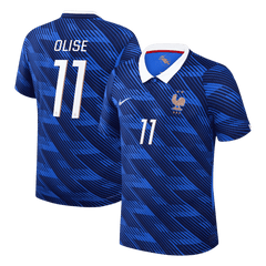 OLISE #11 Player Version France Home Soccer Jersey World Cup 2026 Blue