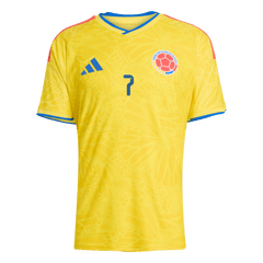 LUIS DíAZ #7 Player Version Colombia Home Soccer Jersey World Cup 2026 Yellow