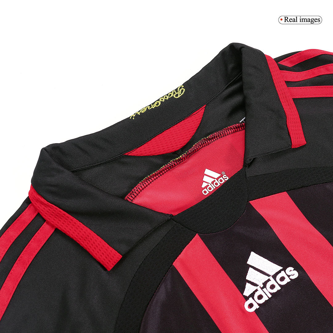 Maillot rétro domicile AC Milan MALDINI #3 2006/07 - Manches longues