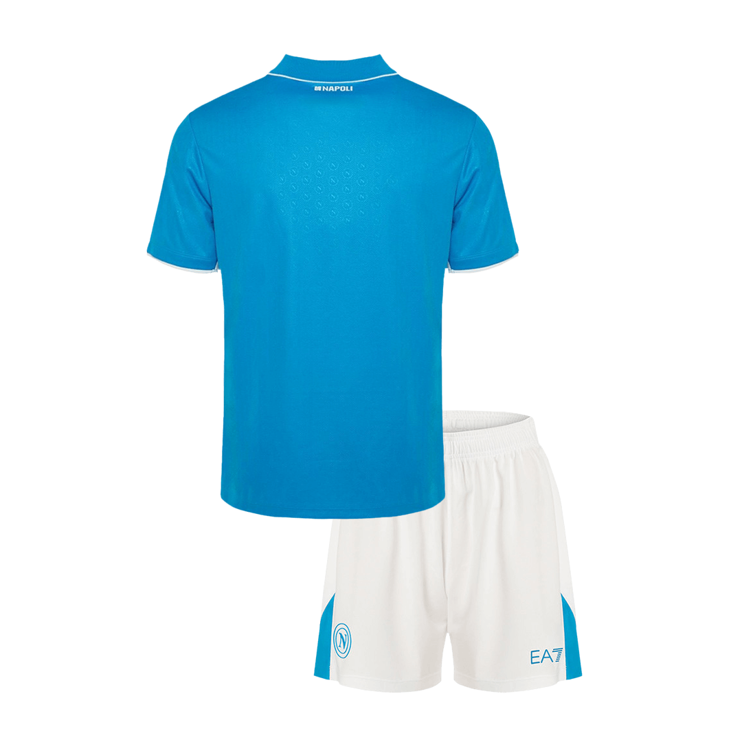 Napoli Heim-Fußballtrikot-Set 2024/25 für Kinder (Trikot + Shorts)