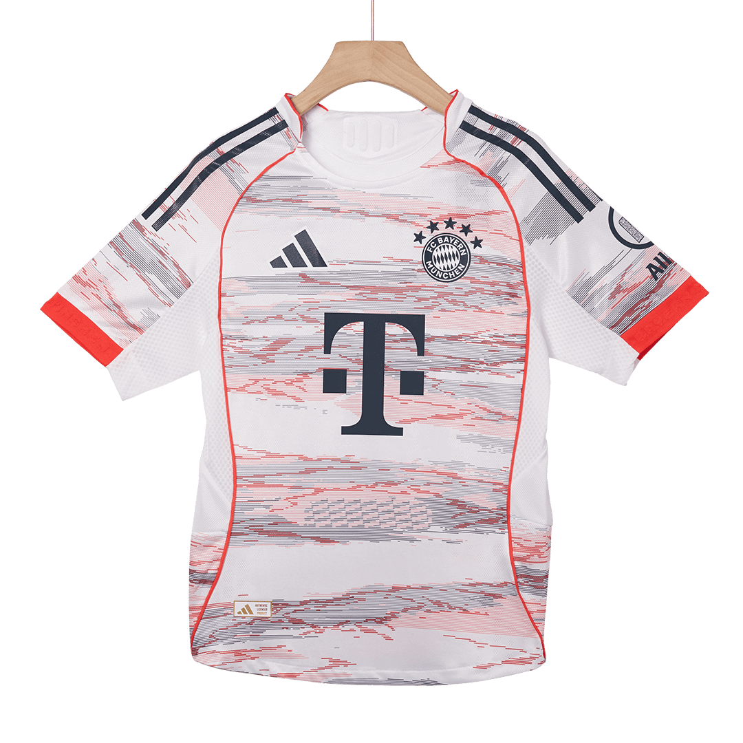 UPAMECANO #2 Authentic Bayern Munich Away Soccer Jersey 2025/26 White