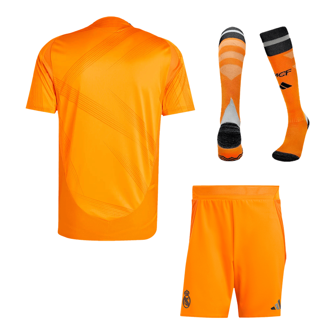 Real Madrid Auswärts-Fußballtrikot-Set Authentic 2024/25 (Trikot + Shorts + Socken)