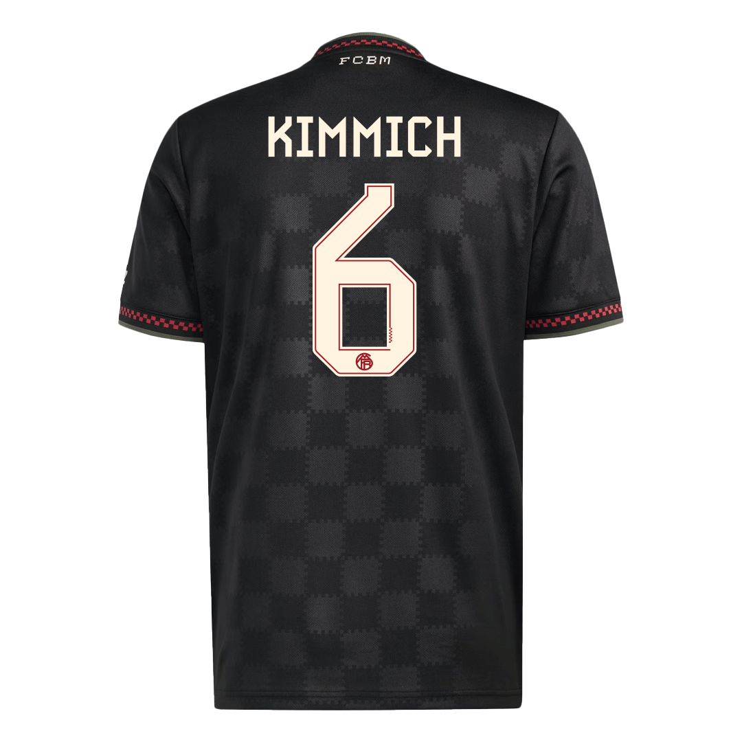 KIMMICH #6 Bayern Munich Third Away Soccer Jersey 2025/26 Black