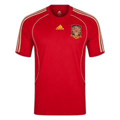 Men Retro Fan Version 2008 Spain Home Soccer Jersey Short Sleeve Red