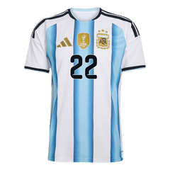 L.MARTÍNEZ #22 Argentina Home Soccer Jersey World Cup 2026 Blue&White