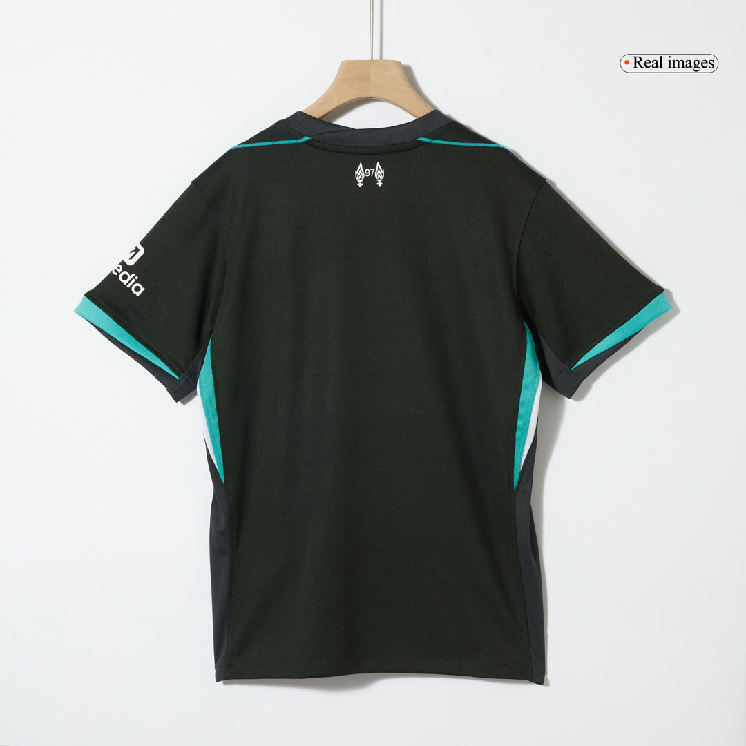 Liverpool Fußballtrikot-Set Auswärts 2024/25 Kinder (Trikot + Shorts + Socken)