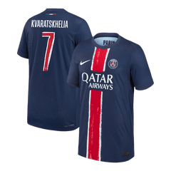 PSG KVARATSKHELIA #7 Home Soccer Jersey Authentic 2024/25 - UCL Edition