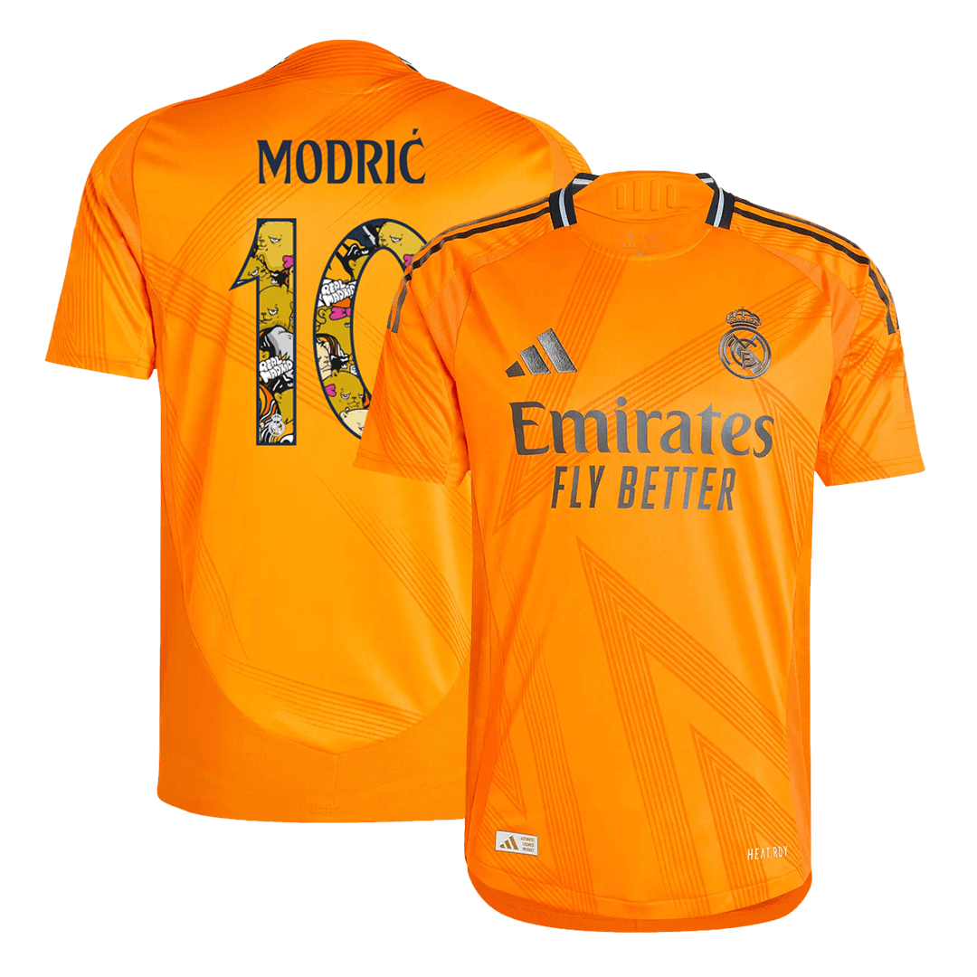 Real Madrid MODRIĆ #10 Away Jersey Authentic 2024/25 - Bear Champ Font