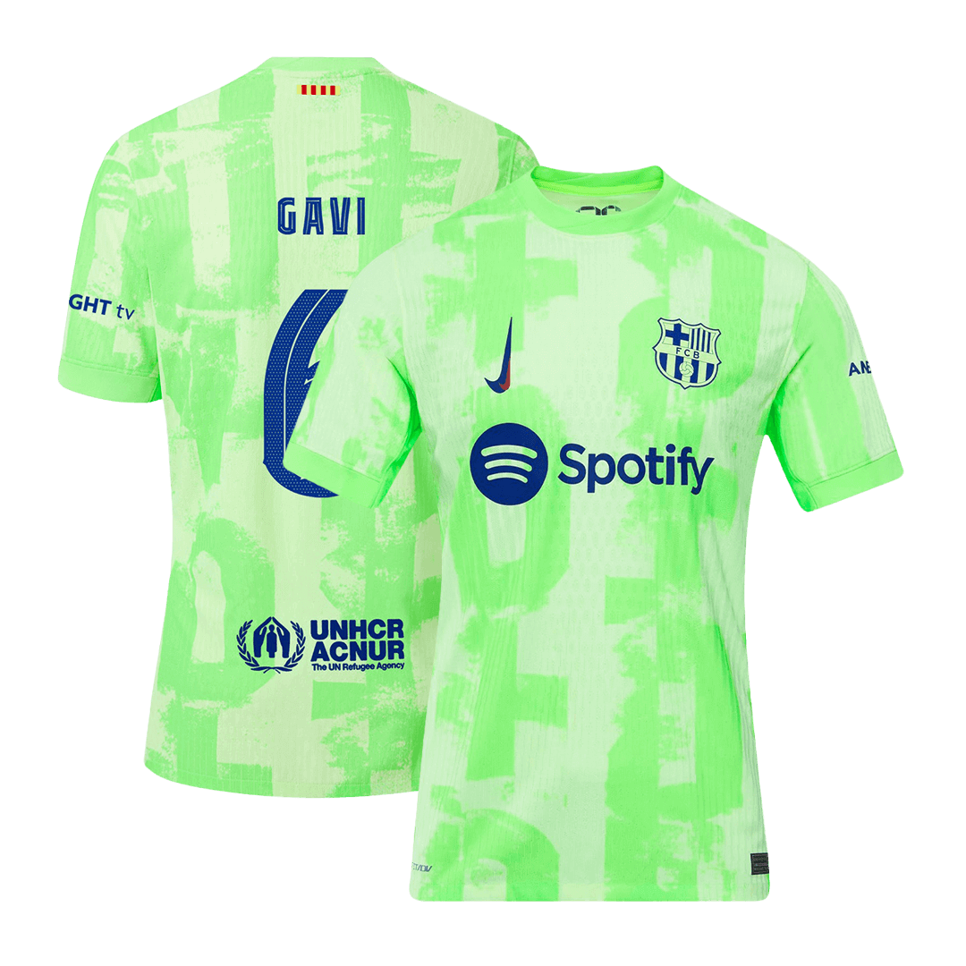 Barcelona GAVI #6 Third Away Soccer Jersey Authentic 2024/25 - UCL Edition