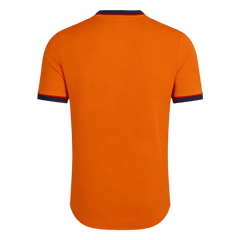 Men Retro Fan Version 98/99 Barcelona Third Soccer Jersey Short Sleeve Orange