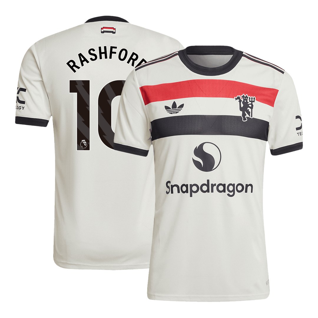 Manchester United RASHFORD #10 Third Away Soccer Jersey Authentic 2024/25