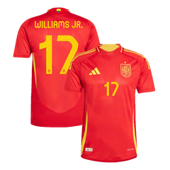 Spain WILLIAMS JR. #17 Home Jersey Authentic EURO 2024