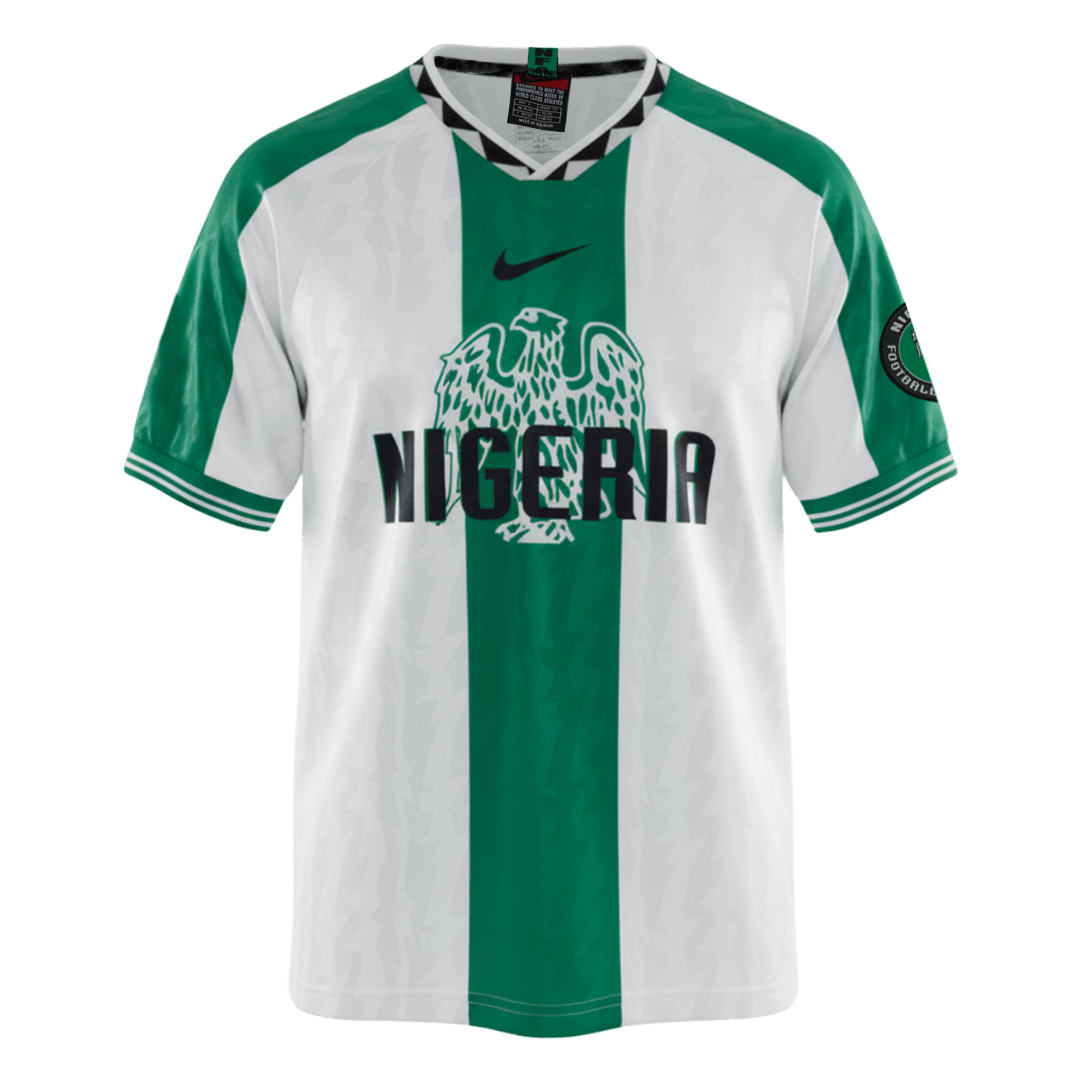 Retro 1996 Nigeria Away Soccer Jersey Green&White