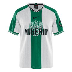 Retro 1996 Nigeria Away Soccer Jersey Green&White