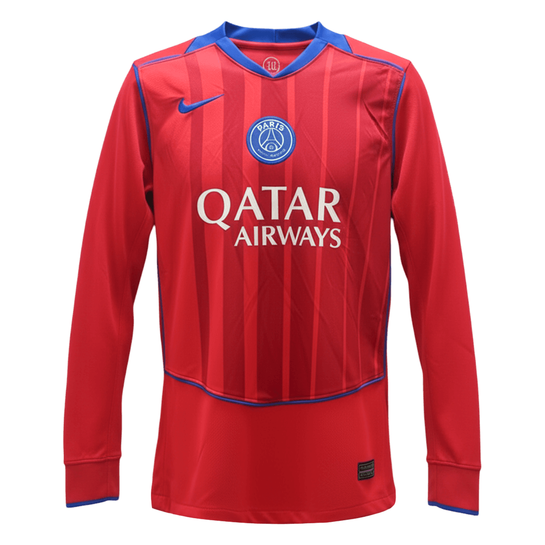 PSG Third Long Sleeve Soccer Jersey 25/26 Red