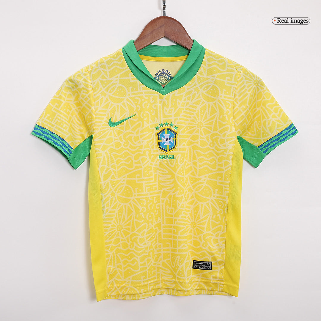 Maillot domicile Brésil Copa America 2024 pour enfant (maillot + short)