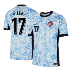 Portugal R.LEÃO #17 Away Soccer Jersey EURO 2024