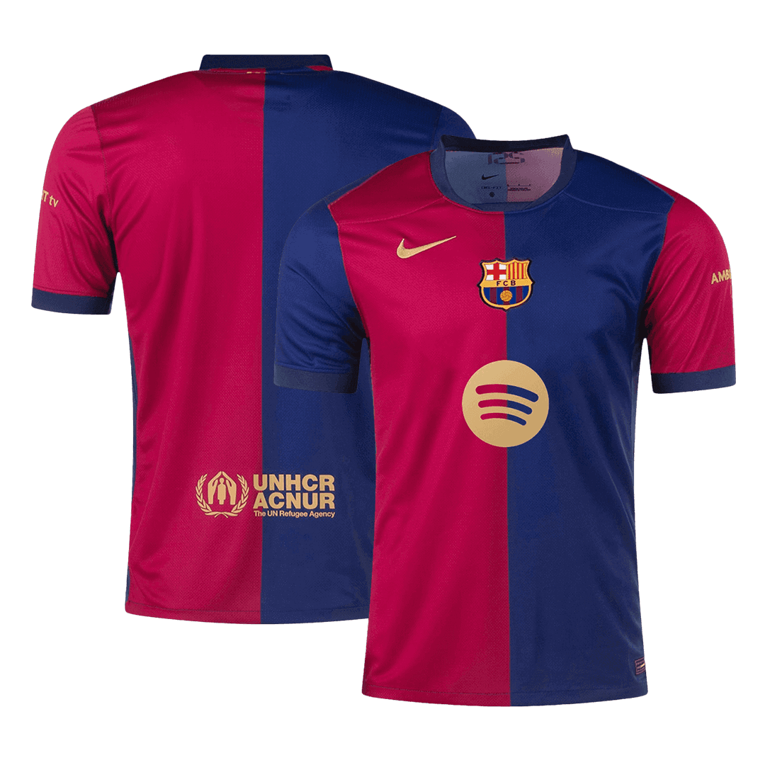 Maillot domicile du FC Barcelone 2024/25 - Logo Spotify sans texte
