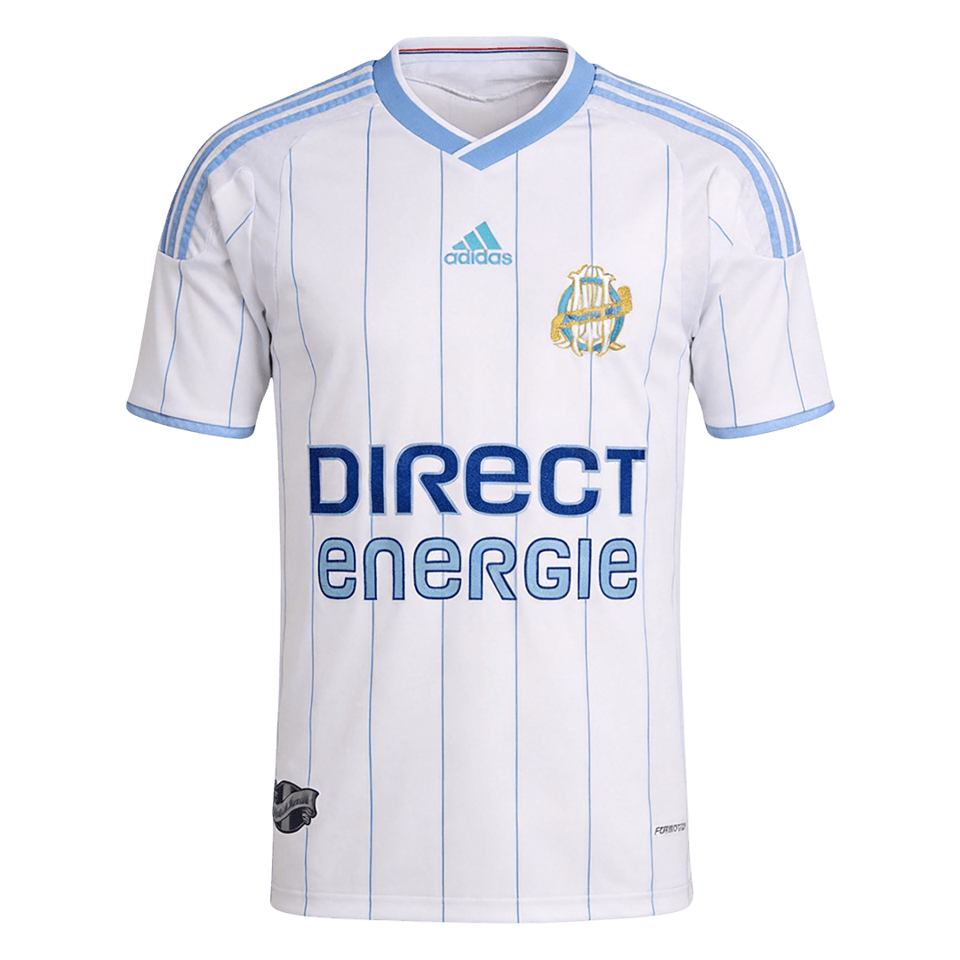 Men Retro Fan Version 2009/10 Marseille Home Soccer Jersey White