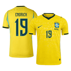 ENDRICK  #19 Player Version Brazil Home Soccer Jersey World Cup 2026 Yellow