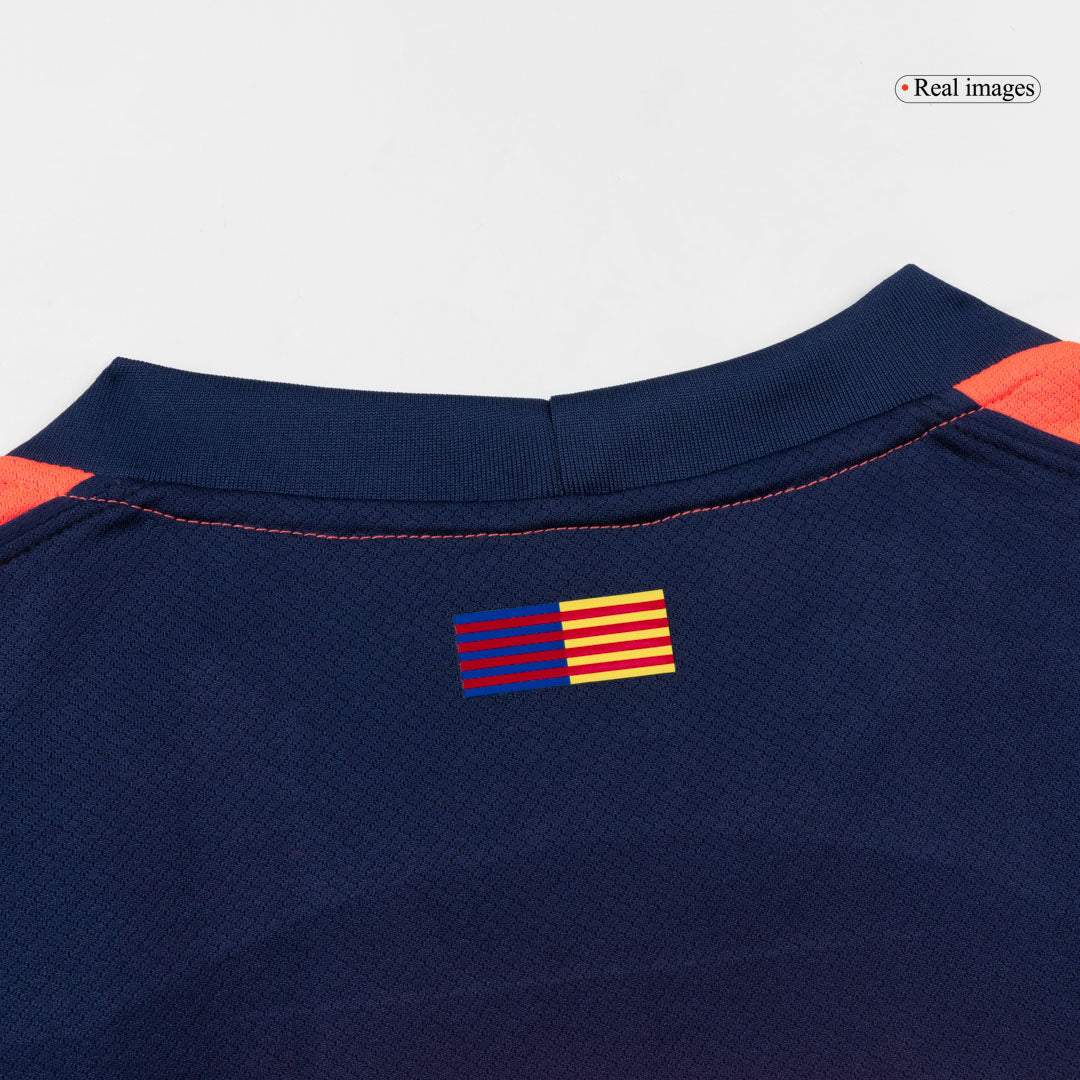 LEWANDOWSKI #9 Barcelona Third Away Soccer Jersey 2025/26 Orange- UCL