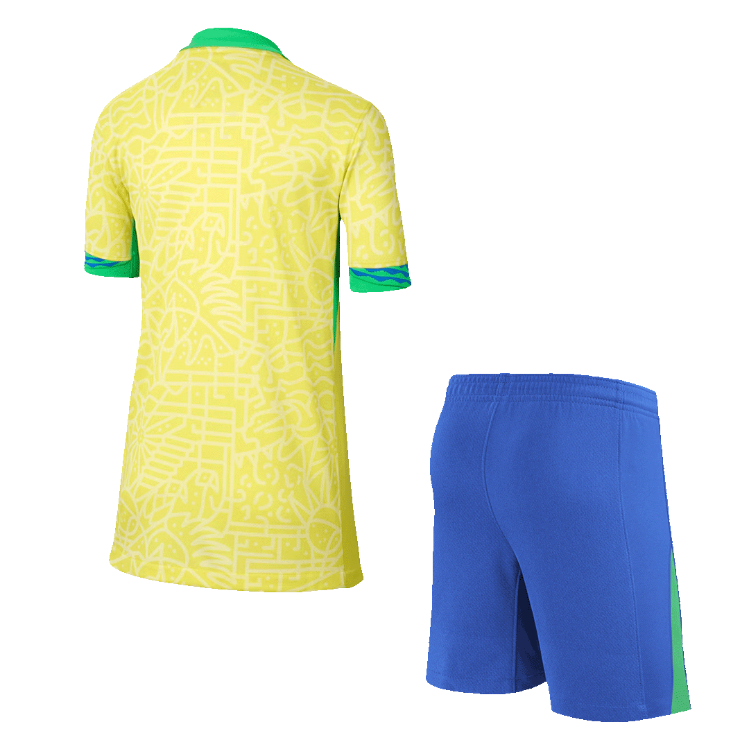Maillot domicile Brésil Copa America 2024 pour enfant (maillot + short)