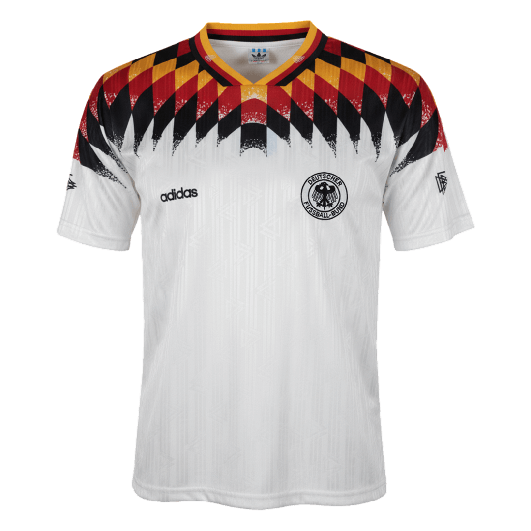 Retro 1994 Germany Home Soccer Jersey White