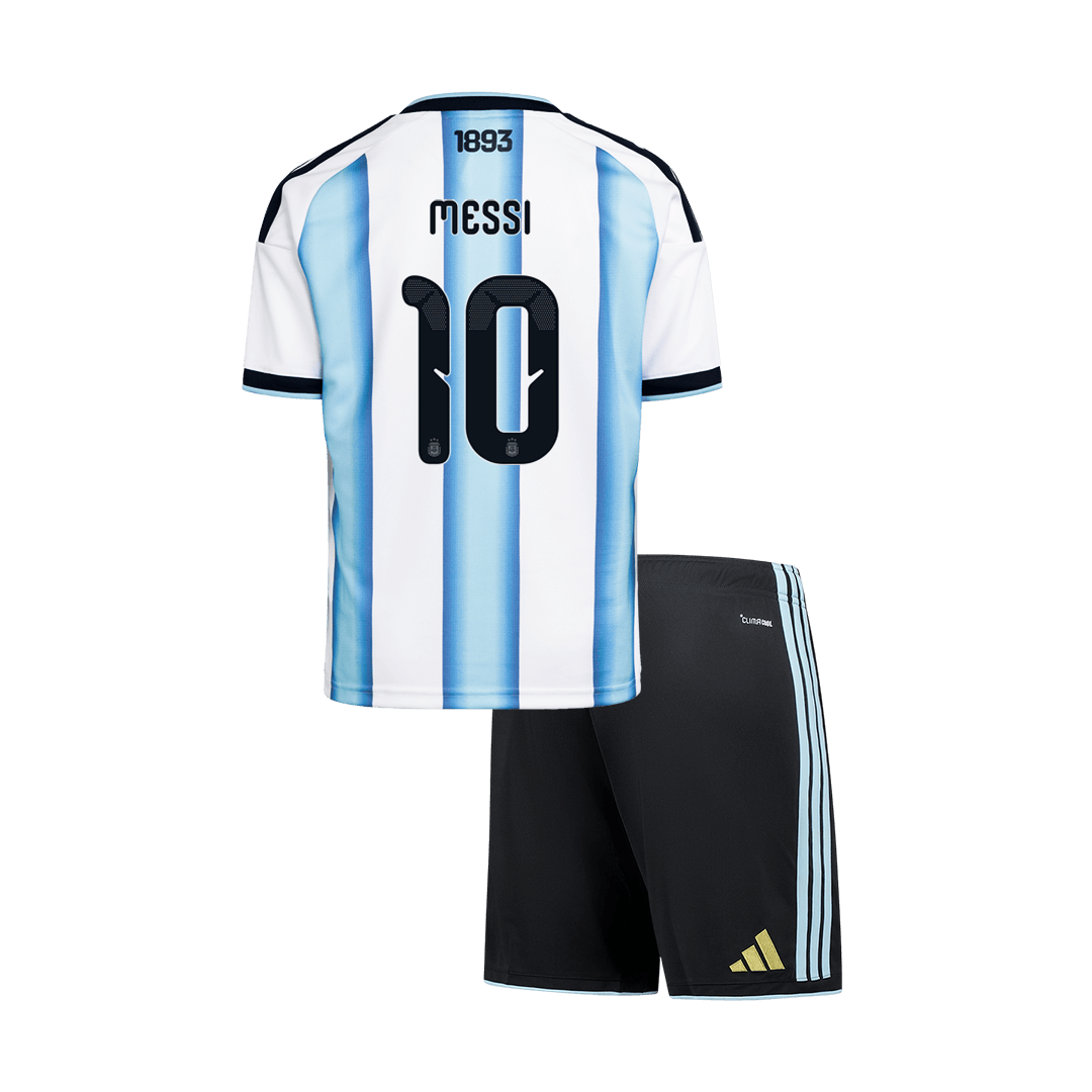 MESSI #10 Kid's Argentina Home Soccer Jersey Kit(Jersey+Shorts) World Cup 2026 Blue&White