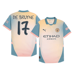 Maillot extérieur Manchester City DE BRUYNE #17, quatrième maillot authentique 2024/25 - Definitely City