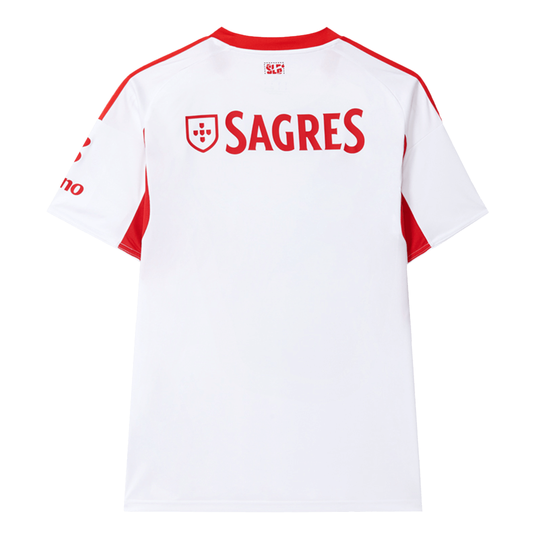 Benfica Third Away Soccer Jersey 2025/26 White