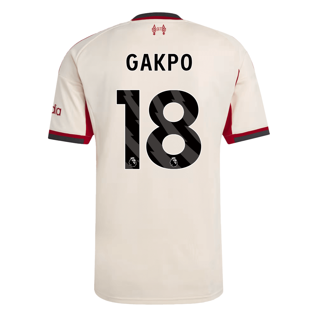 GAKPO #18 Liverpool Away Soccer Jersey 25/26 White