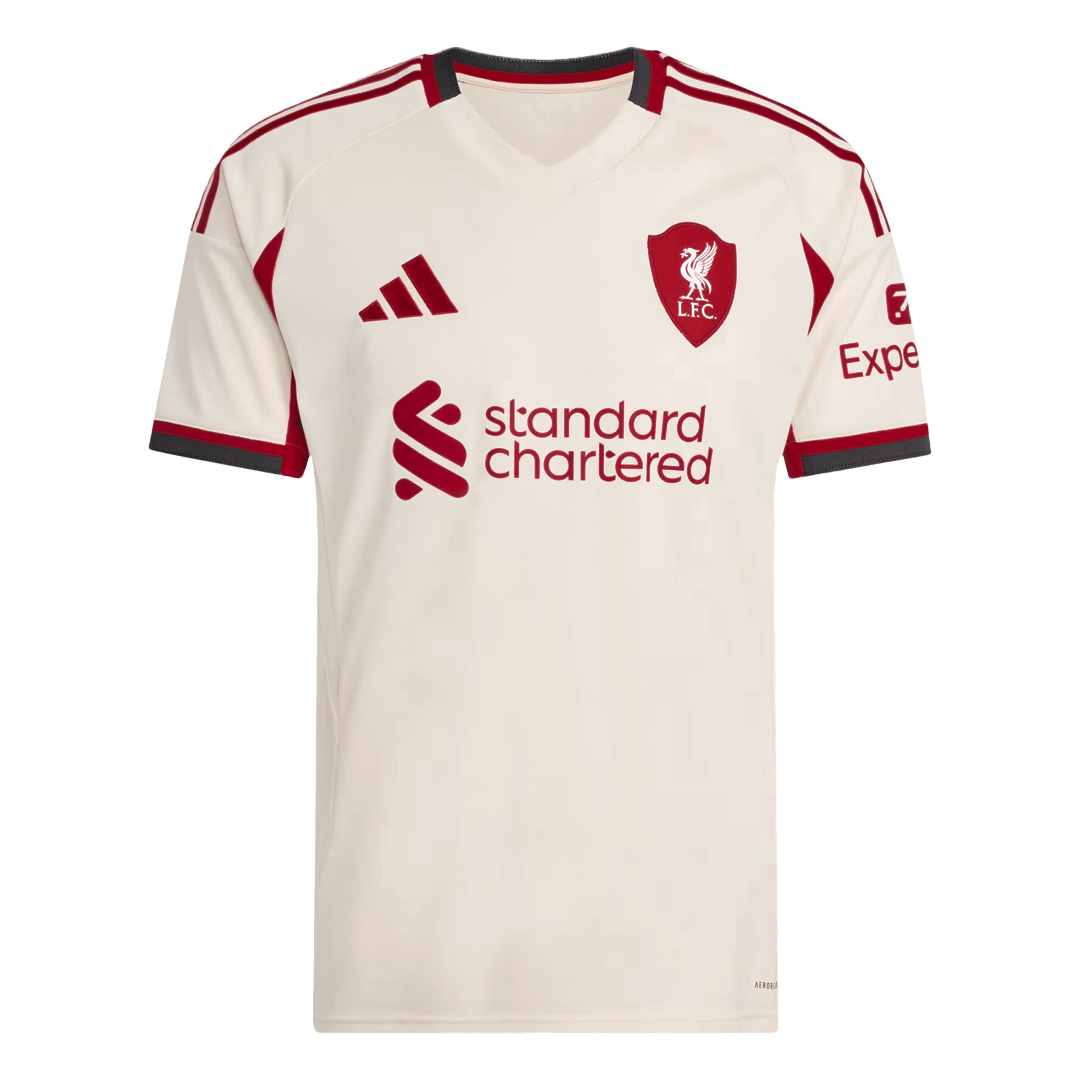 GAKPO #18 Liverpool Away Soccer Jersey 25/26 White