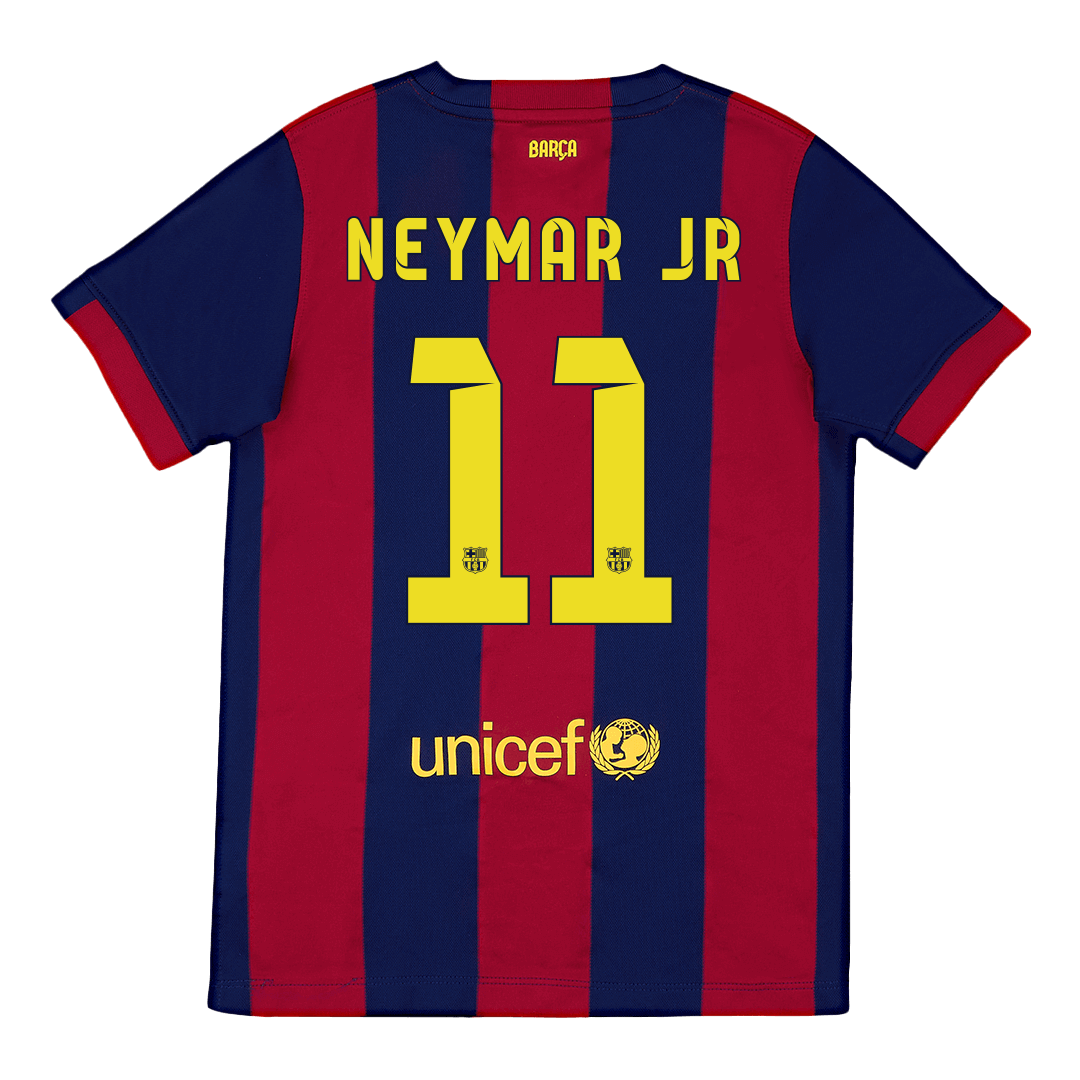 Barcelona NEYMAR JR #11 Home Soccer Jersey Retro 2014/15