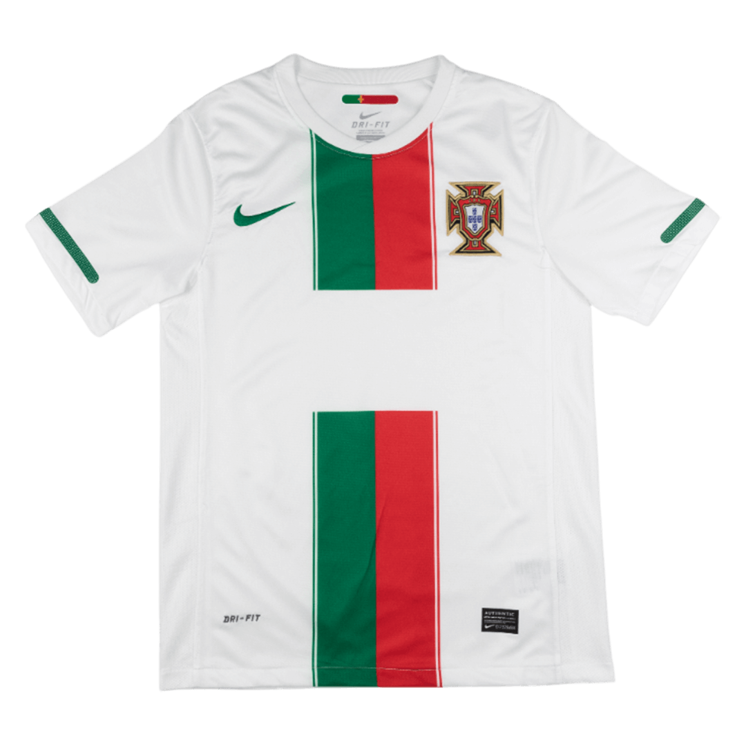 Retro 2010 Portugal Away Soccer Jersey White