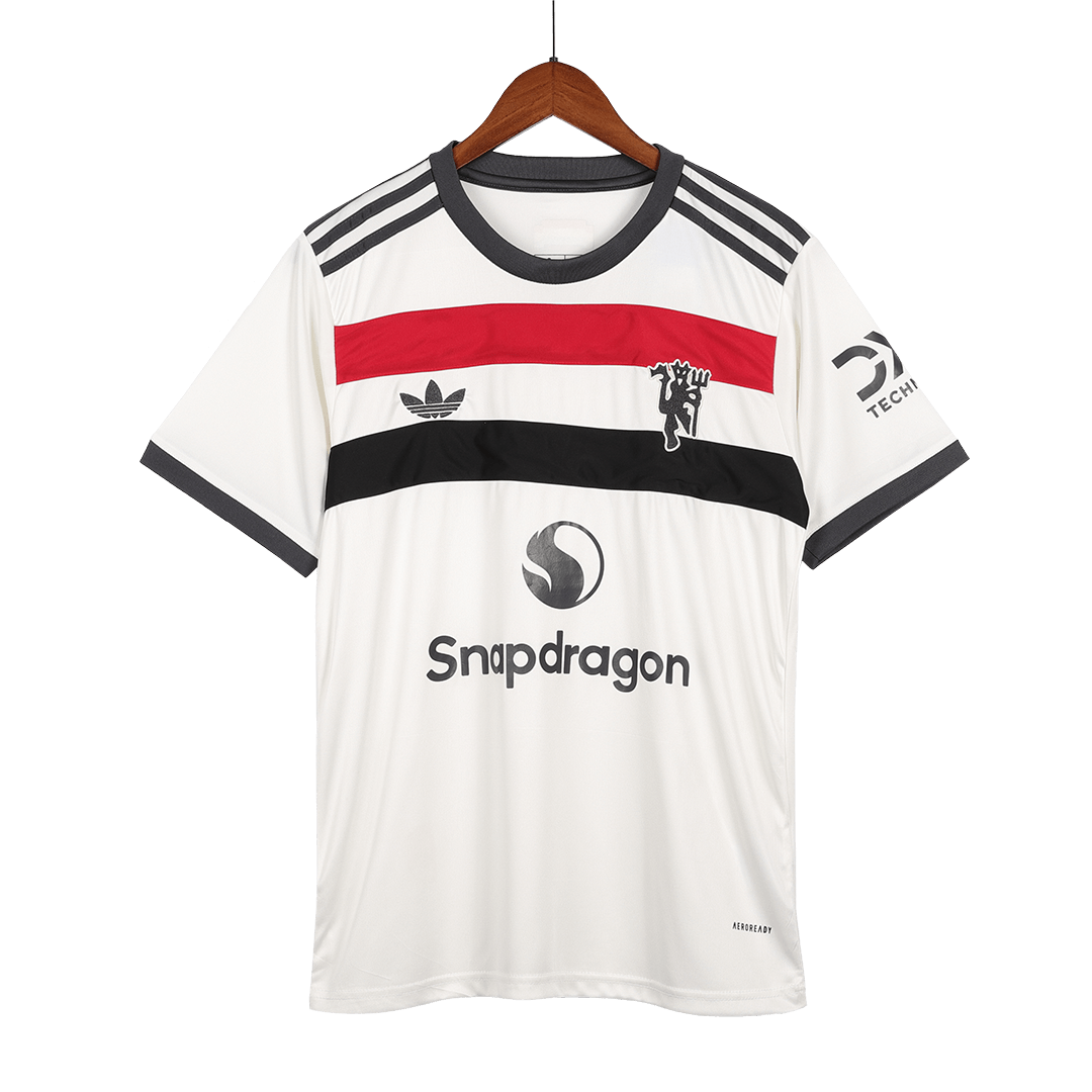 Manchester United Auswärts-Fußballtrikot 2024/25 (Trikot + Shorts + Socken)