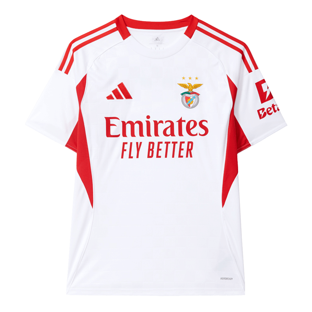 Benfica Third Away Soccer Jersey 2025/26 White