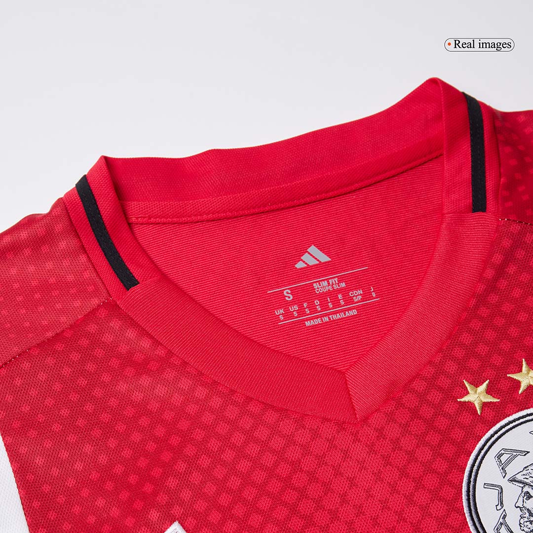 Ajax Home Soccer Jersey 2025/26 Red&White
