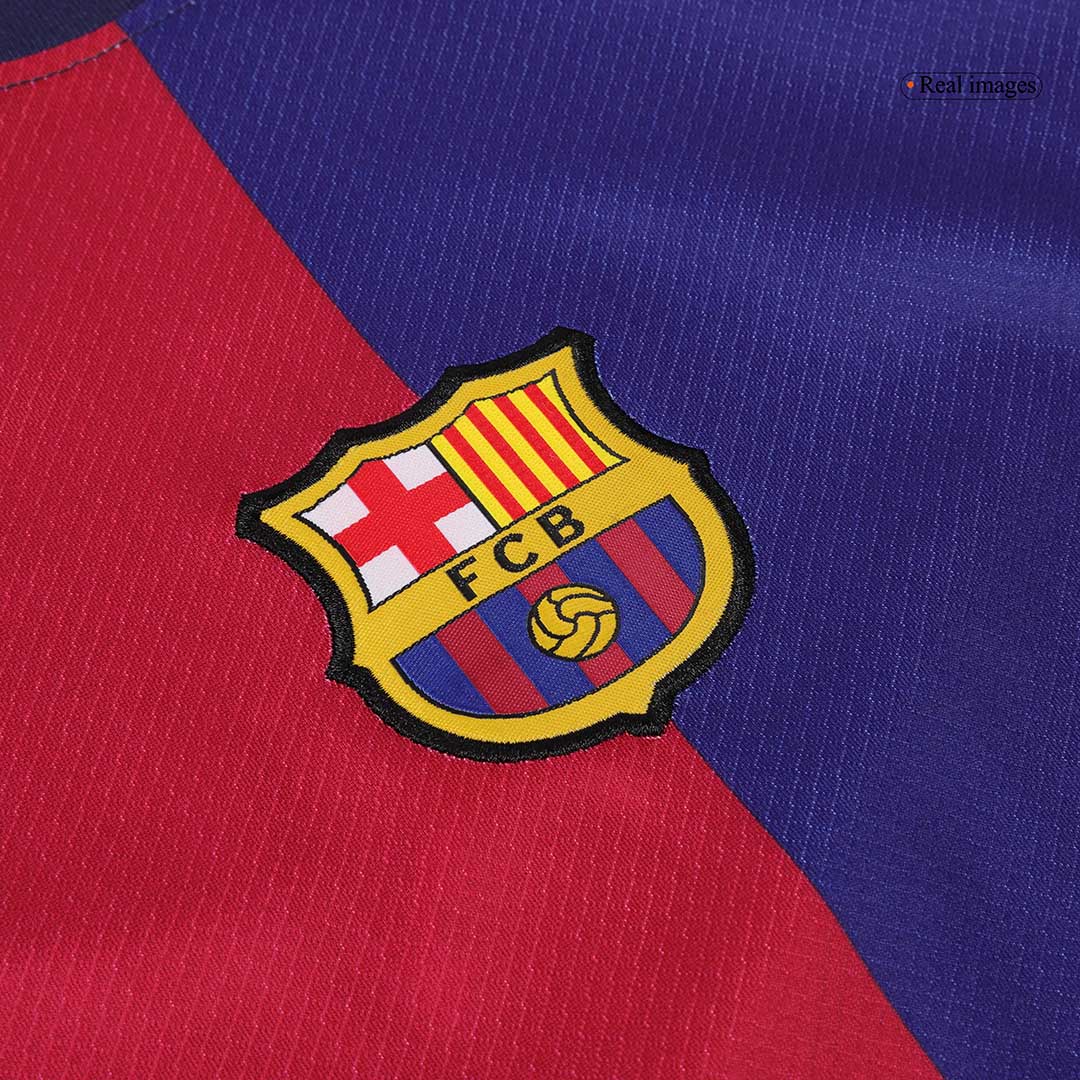 Maillot domicile Barcelone 2024/25 pour enfant (maillot + short), logo Spotify sans texte
