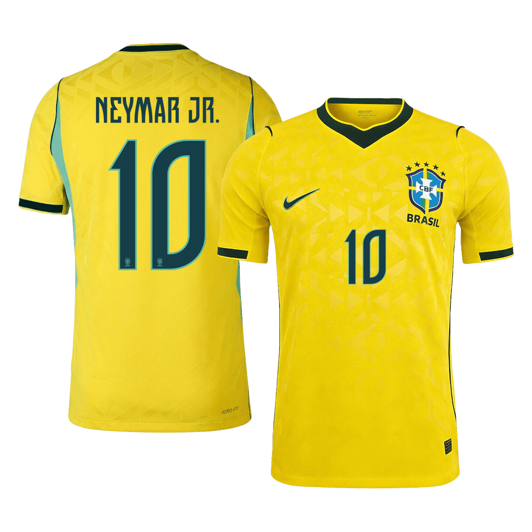 NEYMAR JR. #10 Player Version Brazil Home Soccer Jersey World Cup 2026 Yellow