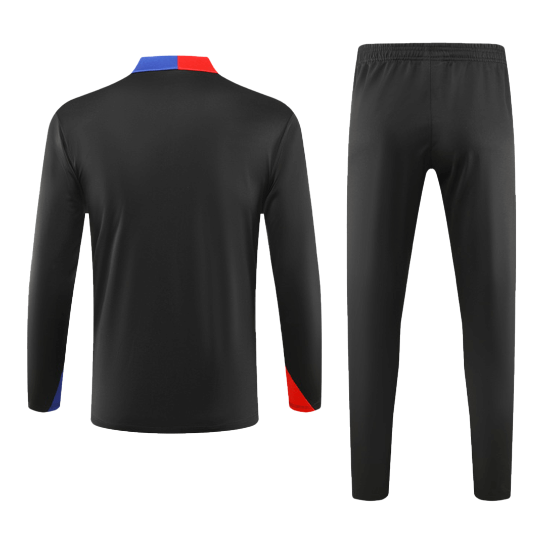 Kids Barcelona Zipper Sweatshirt Kit 2024/25