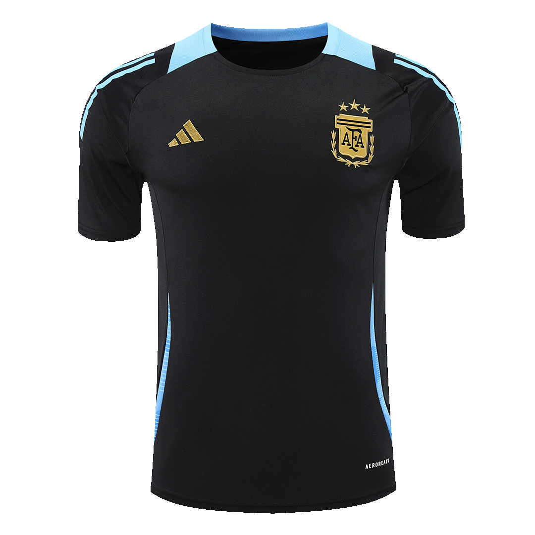 Maillot d'entraînement d'avant-match de l'Argentine pour la Copa America 2024 (maillot et short)