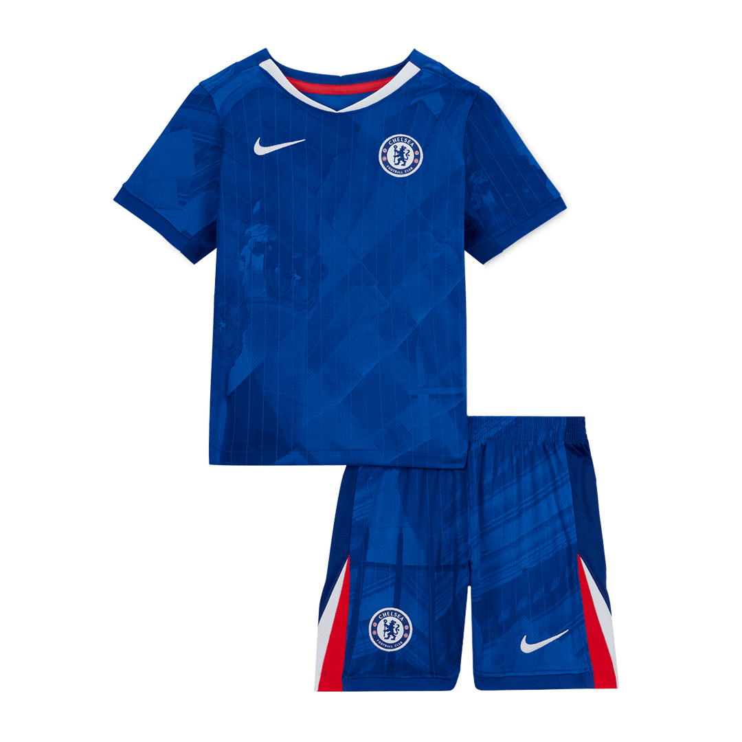 Kid's Chelsea Home Soccer Jersey Kit(Jersey+Shorts) 2025/26 Blue