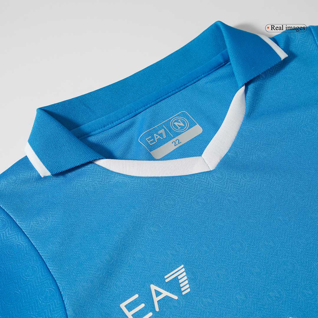 Napoli Heim-Fußballtrikot-Set 2024/25 für Kinder (Trikot + Shorts)