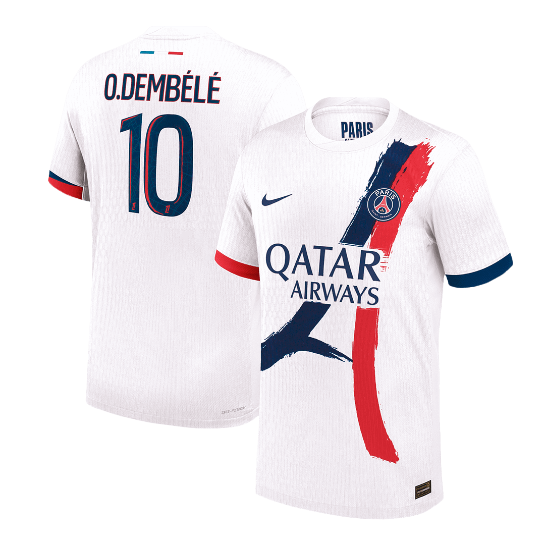 PSG O.DEMBÉLÉ #10 Away Soccer Jersey Authentic 2024/25