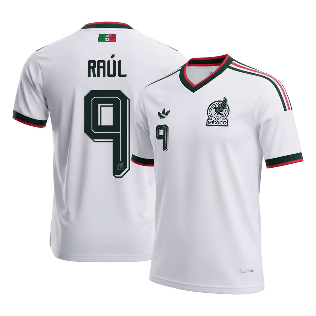 RAÚL #9 Mexico Away Soccer Jersey World Cup 2026 White