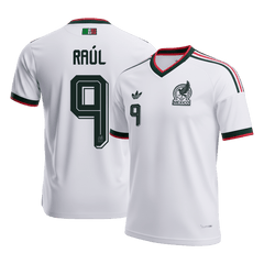 RAÚL #9 Mexico Away Soccer Jersey World Cup 2026 White