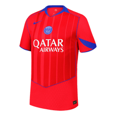 O.DEMBÉLÉ #10 Authentic PSG Third Away Soccer Jersey 25/26 Red
