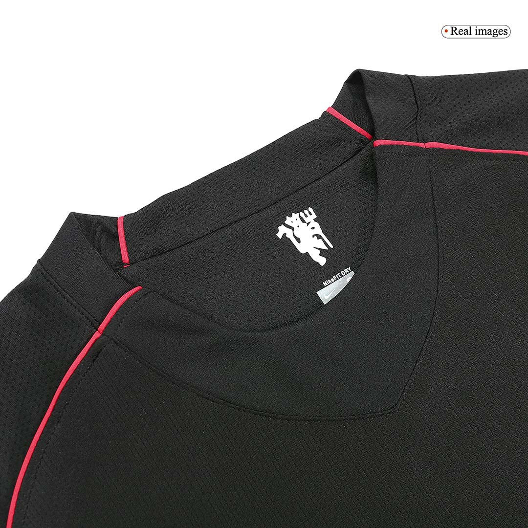 Maillot de football extérieur rétro Manchester United Scholes #18 2007/08 - Manches longues