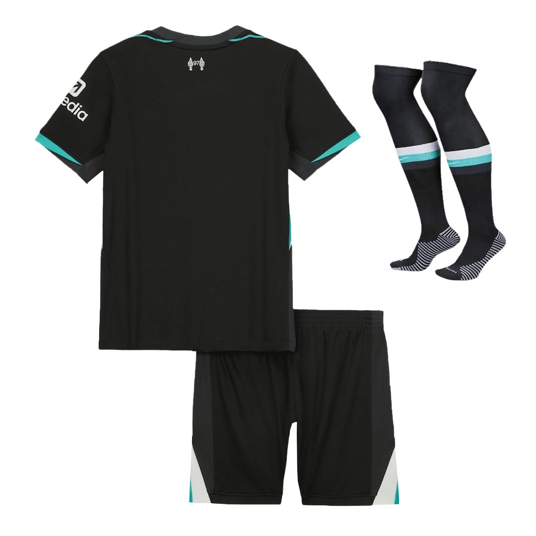 Liverpool Fußballtrikot-Set Auswärts 2024/25 Kinder (Trikot + Shorts + Socken)