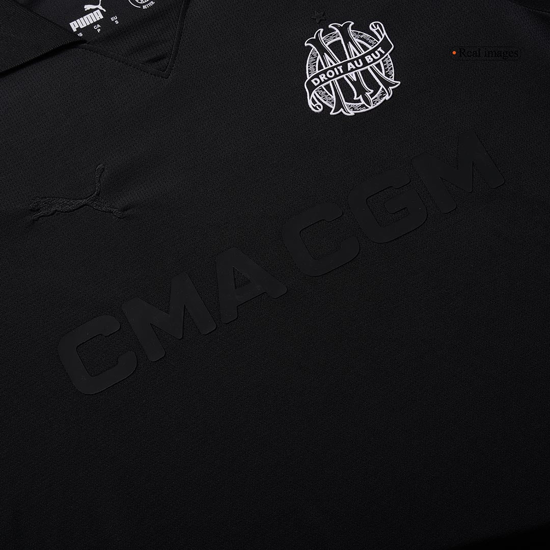 Marseille Goalkeeper Soccer Jersey 2024/25 - Black（125th Anniversary）